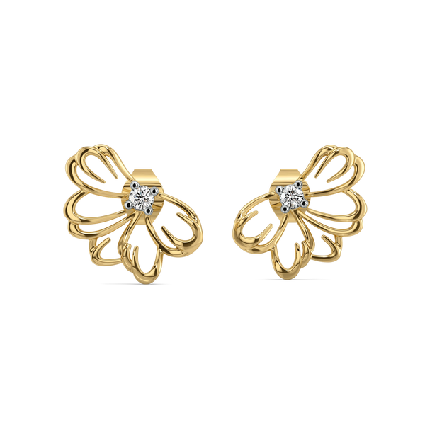 Petal lab grown diamond earrings - Lukson
