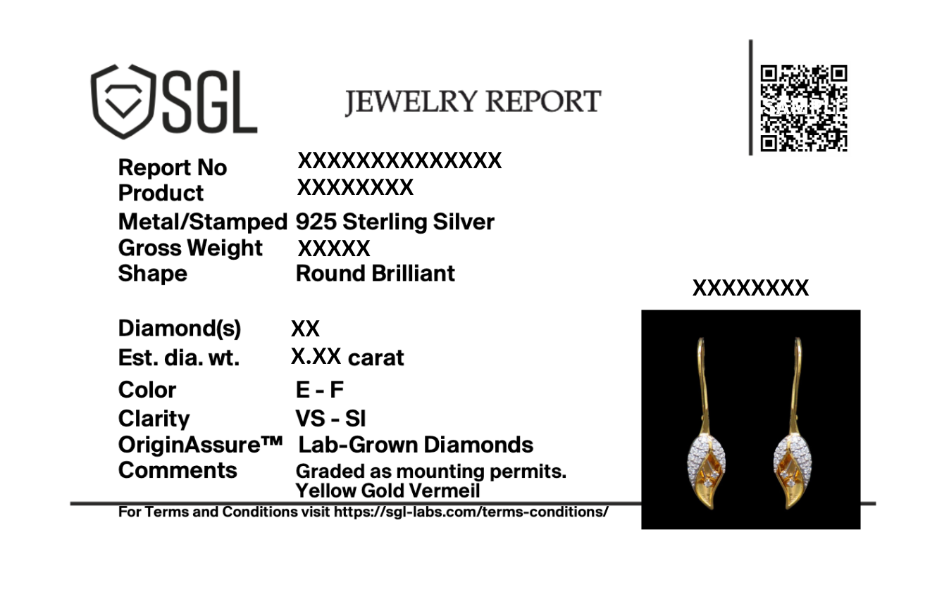 Enchanted Bud - Lab diamond Drop Earrings