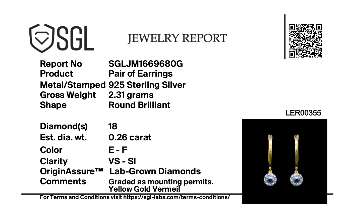 Evil Eye Huggies - Lab Diamond Earrings