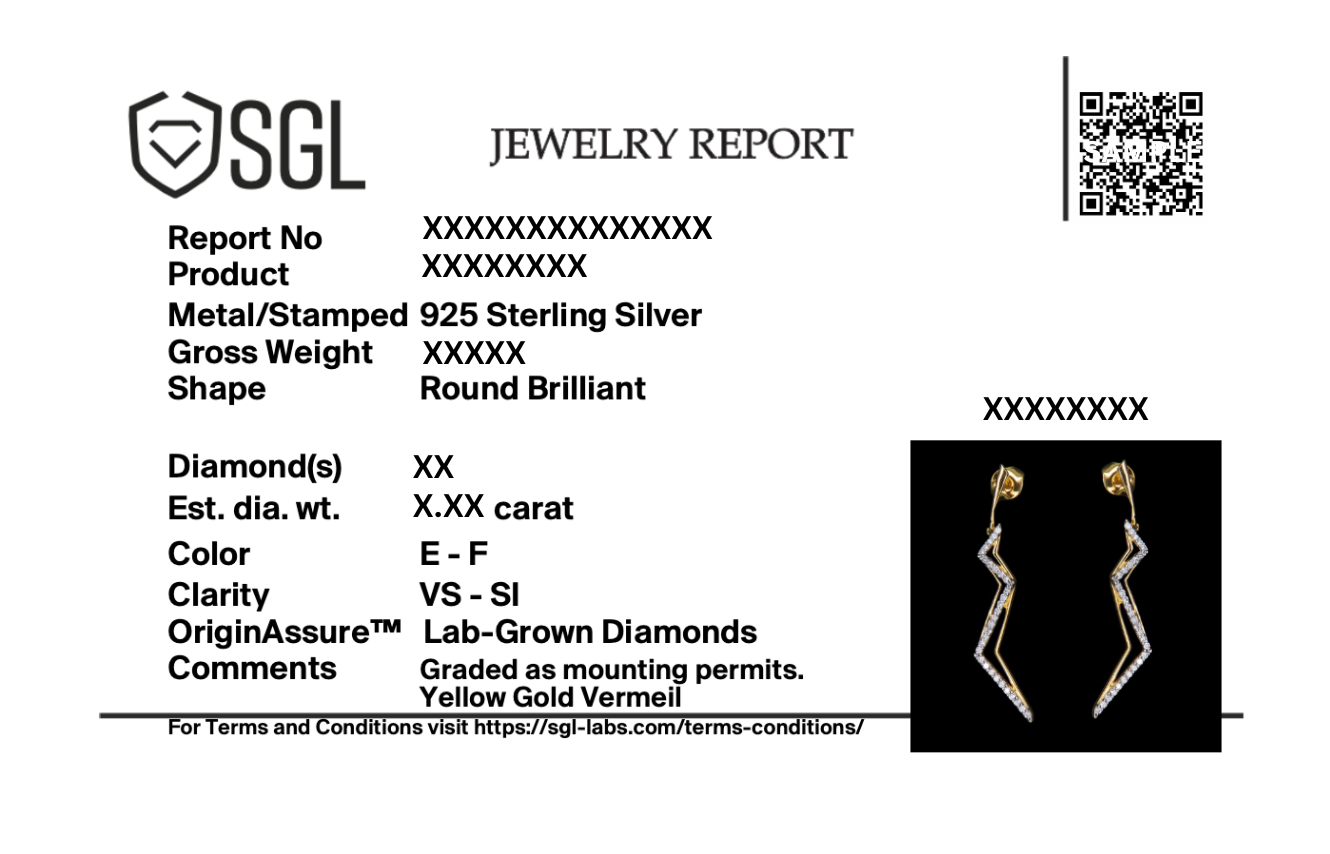 Edgy Dazzle Drops - Lab Diamond Earrings
