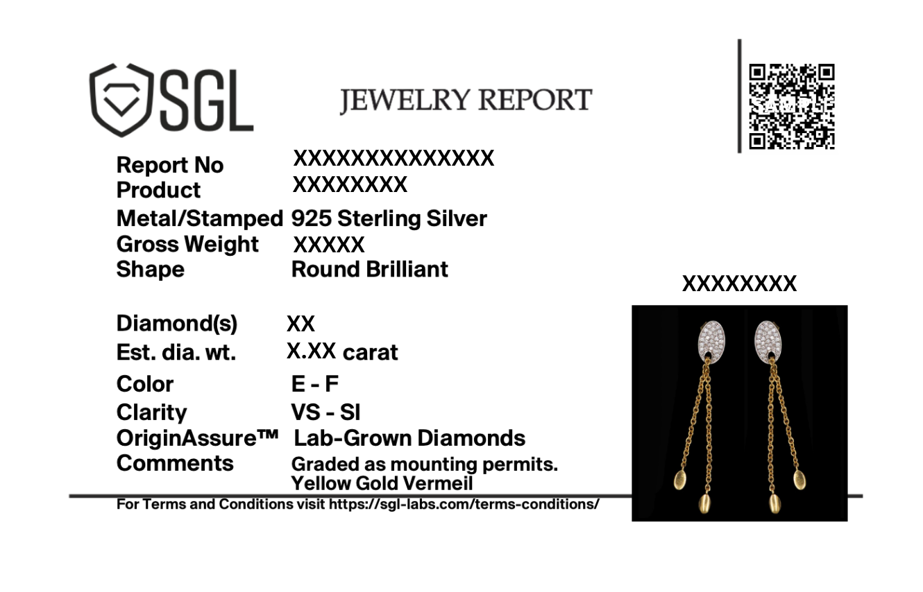 FlexiLink - Lab Diamond Drop Earrings