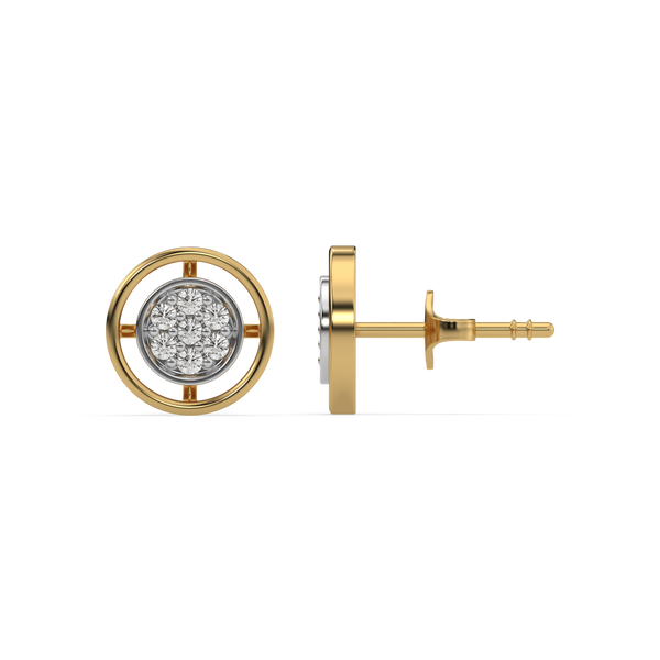 Lab grown diamond stud pair earrings - Lukson 