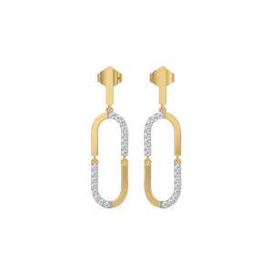 Lustre Loop - Lab Diamond Drop Earrings