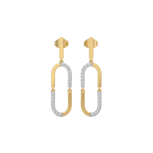 Lustre Loop Drop Earrings