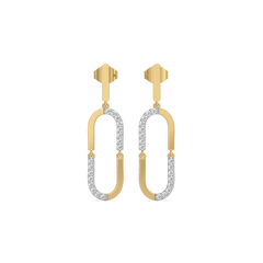 Lustre Loop - Lab Diamond Drop Earrings