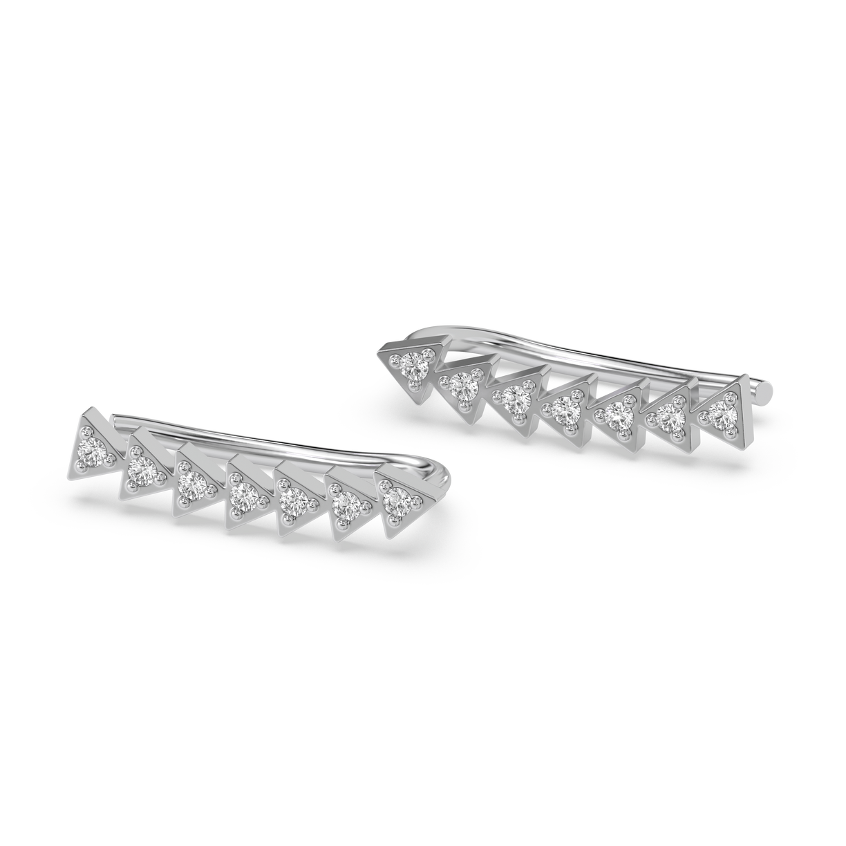 Prism Trail - Lab Diamond Ear Cuffs