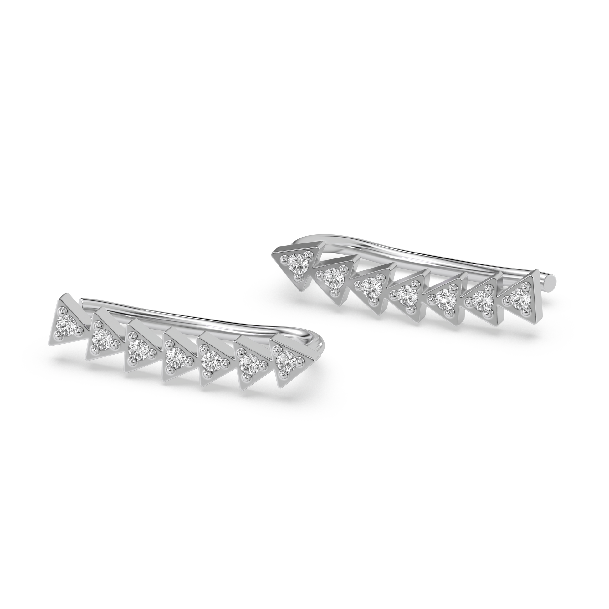 Prism Trail - Lab Diamond Ear Cuffs