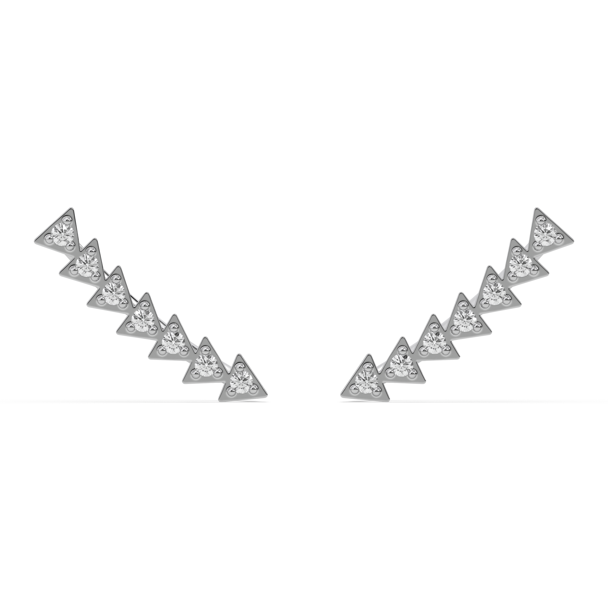 Prism Trail - Lab Diamond Ear Cuffs