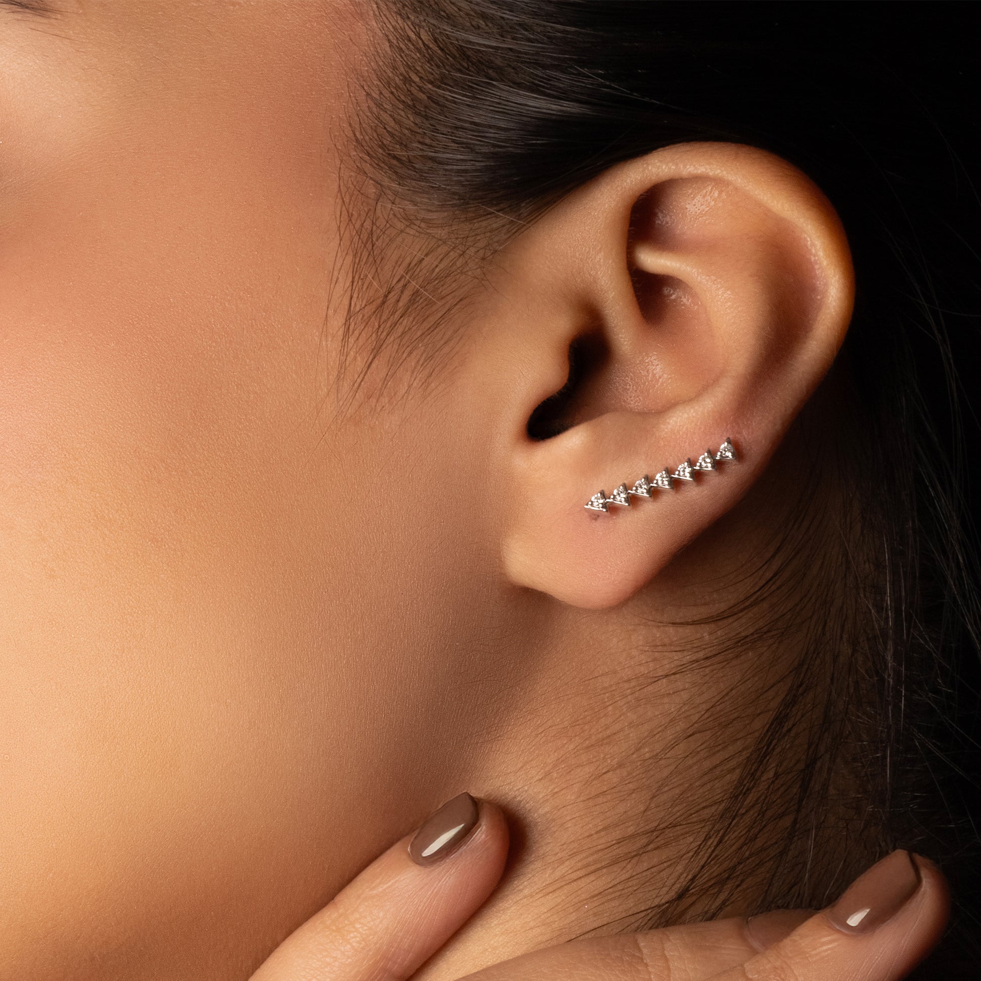 Prism Trail - Lab Diamond Ear Cuffs