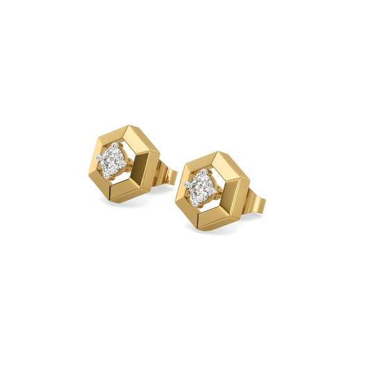 Hexa Solitaire - Lab Diamond Studs