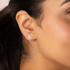 Edgy Elegance Lab Diamond Stud Earrings