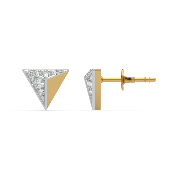 Lukson Prism point lab grown diamond studs