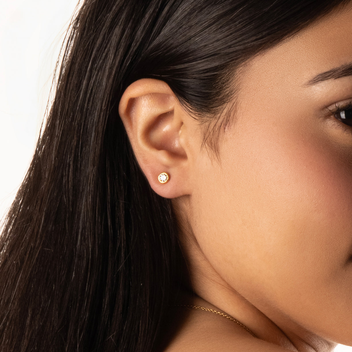 Eternal Shine - Lab Diamond Solitaire Stud Earrings