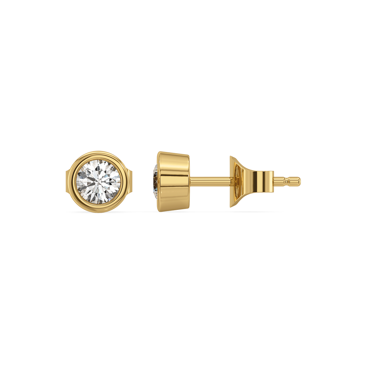 Eternal Shine - Lab Diamond Solitaire Stud Earrings