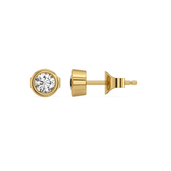 Lab grown diamond elegant studs earrings - Lukson