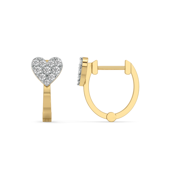 Timeless lab grown diamond hoops - Lukson 