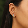 Trandy lab grown diamond earrings - Lukson 