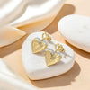 Lukson | lab grown diamond heart earrings