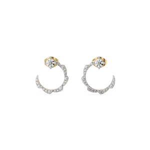Stellar Shine – Lab Diamond Solitaire Hoop Earrings