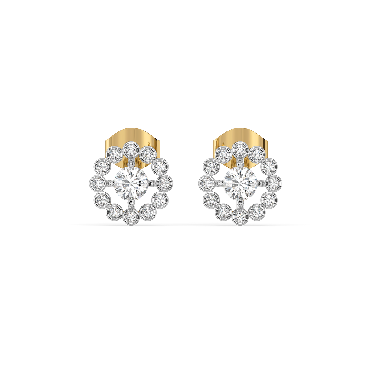 Rain-Dance - Lab Diamond Stud Earrings