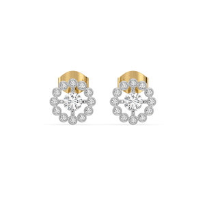 Rain-Dance - Lab Diamond Stud Earrings