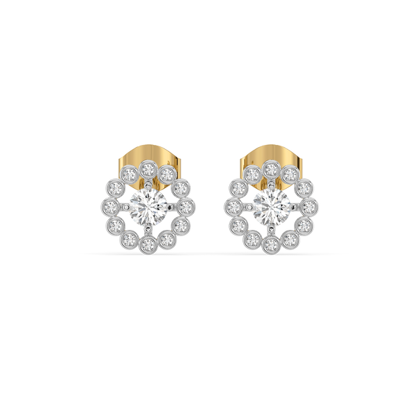 Lukson lab grown diamond earrings
