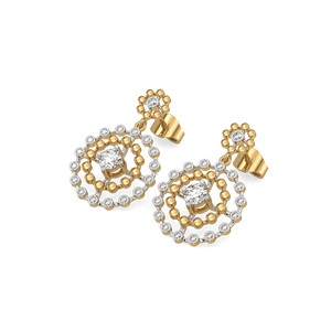 Rain-Dance - Lab Diamond Solitaire Earrings