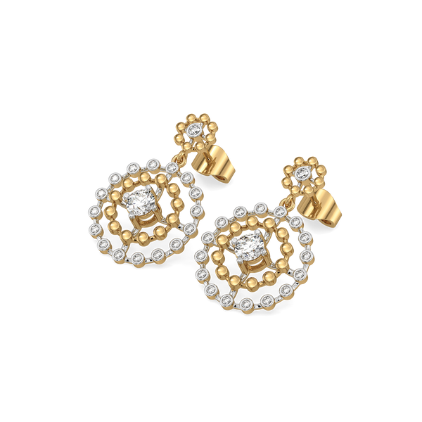 Rain-Dance Lab Diamond Solitaire Earrings