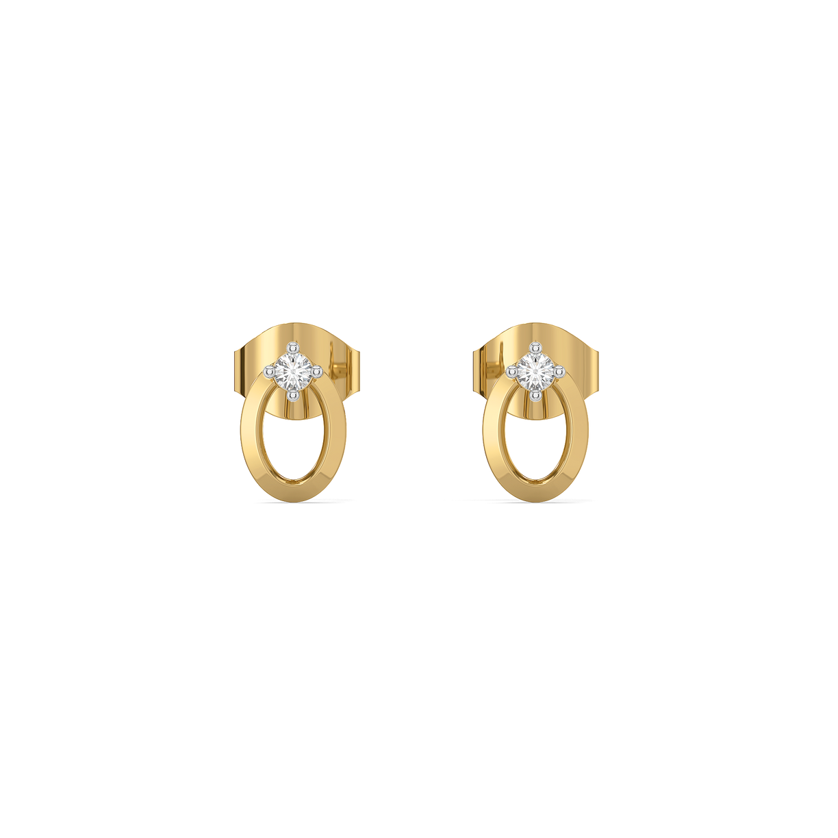 Luna Dot Studs - Lab Diamond Earrings