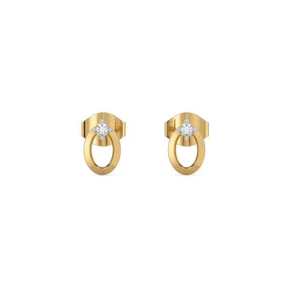 Lab grown diamond Luna studs earrings - Lukson 