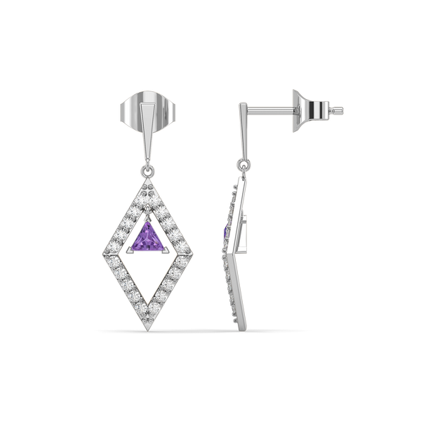 Lukson lab grown diamond drop earring design
