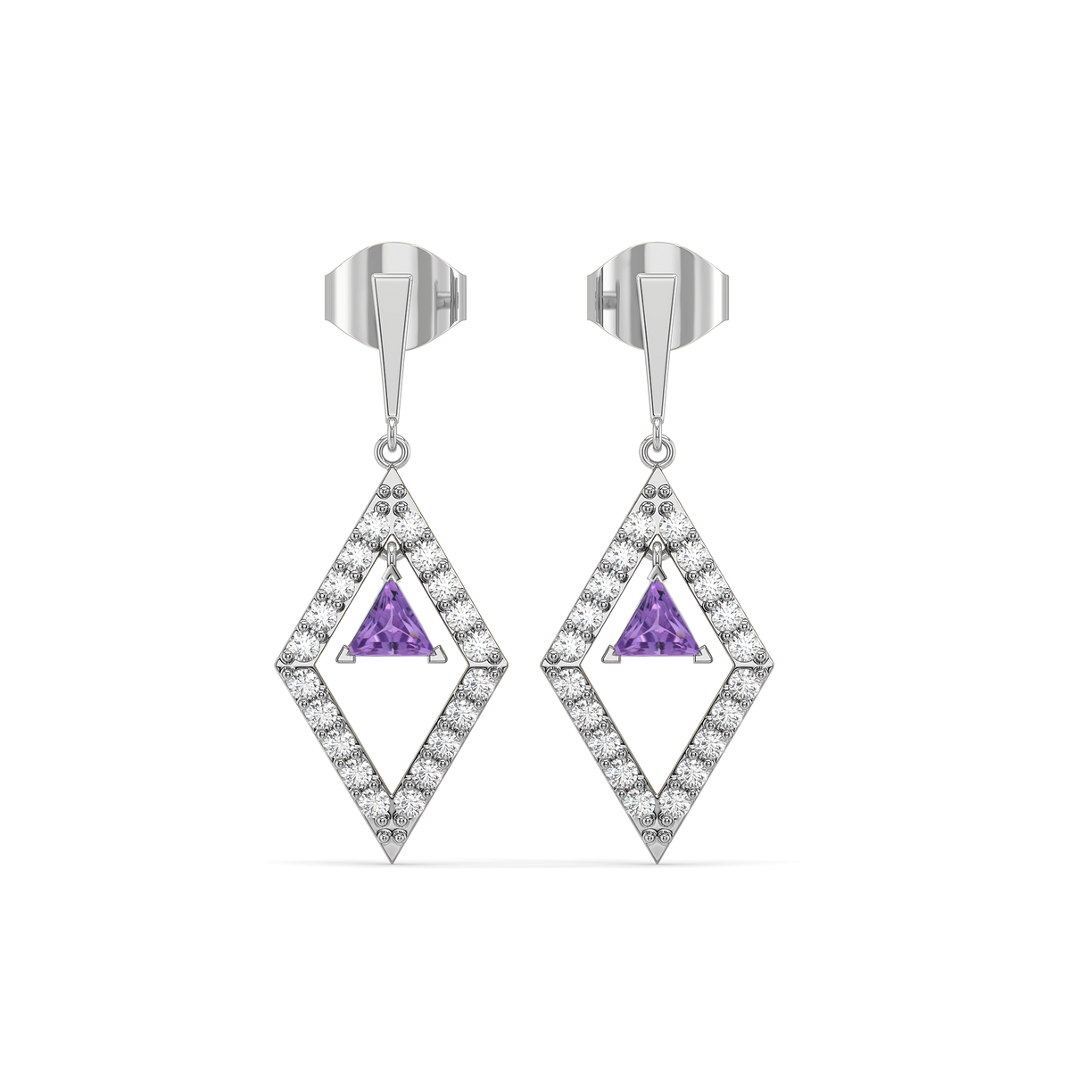 Lab Diamond Drop Earrings for Women - Lukson