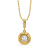 Liquid Gold - Pure Gold Lab Diamond Pendant