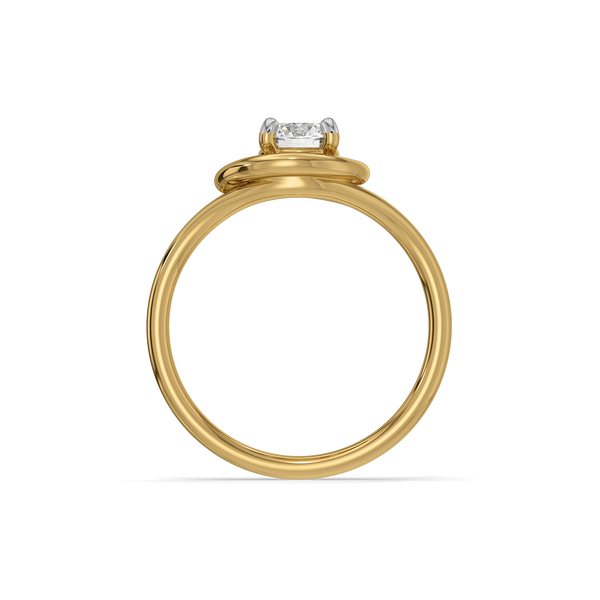 Liquid Gold - Pure Gold Lab Diamond Ring
