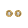 Liquid Gold - Pure Gold Lab Diamond Stud Earrings