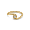 Twist of Light - Pure Gold Lab Diamond Ring