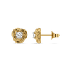 Soft Flow - Pure Gold Lab Diamond Stud Earrings