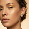 Soft Flow - Pure Gold Lab Diamond Stud Earrings