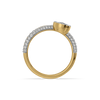 Draped in Gold - Pure Gold Lab Diamond Ring