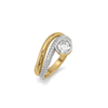 Draped in Gold - Pure Gold Lab Diamond Ring