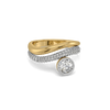 Draped in Gold - Pure Gold Lab Diamond Ring
