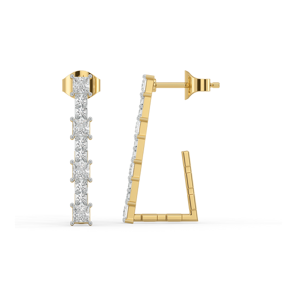 Lukson lab grown diamond hoops India