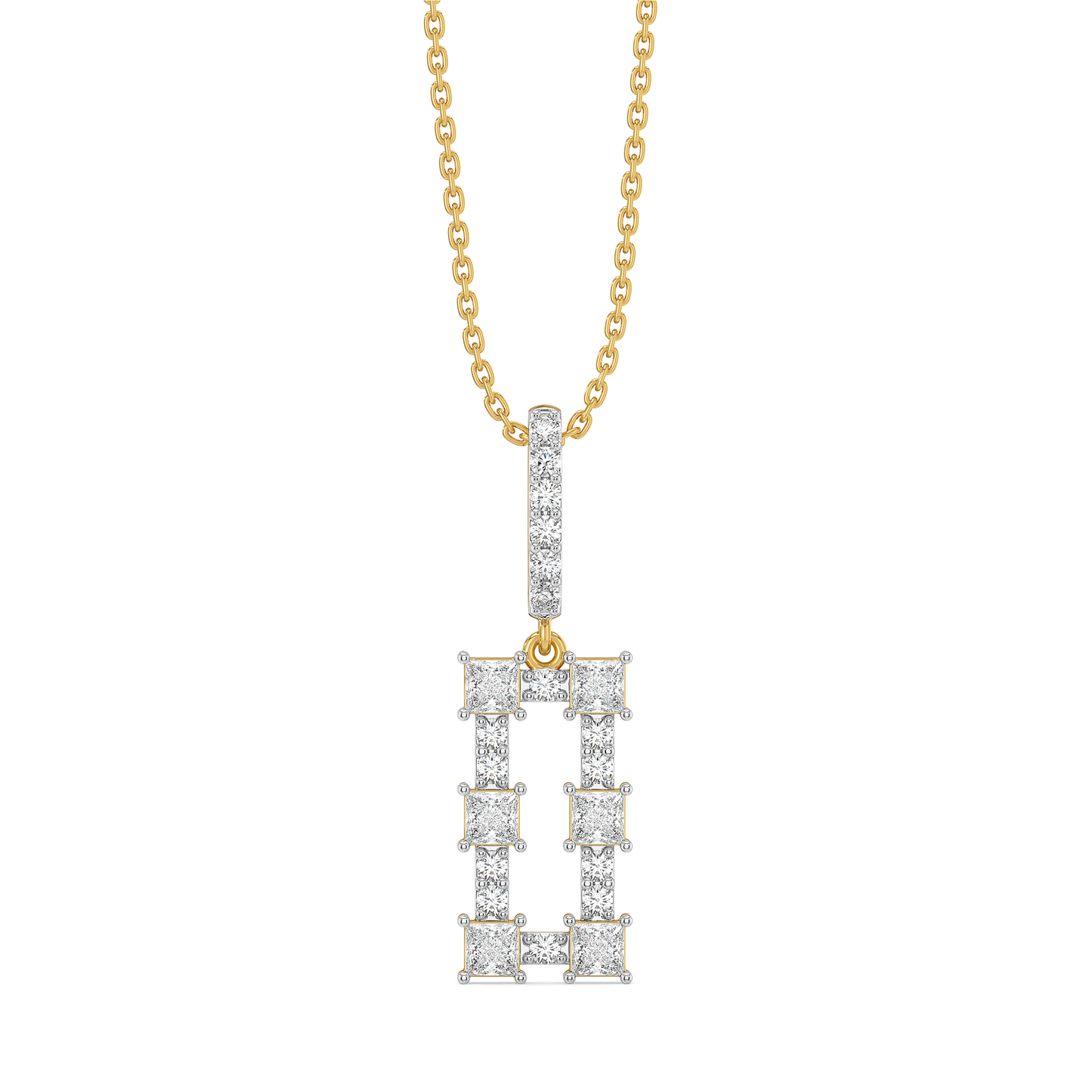 Princess Pathway - Pure Gold Lab Diamond Pendant