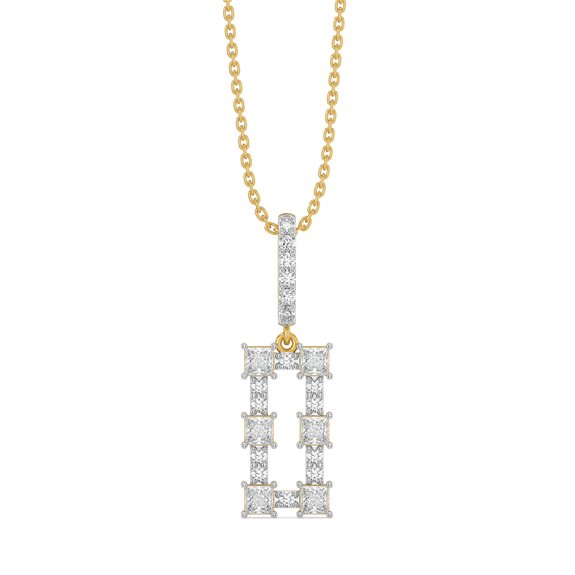 Princess Pathway - Pure Gold Lab Diamond Pendant