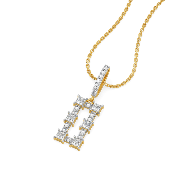 Princess Pathway - Pure Gold Lab Diamond Pendant