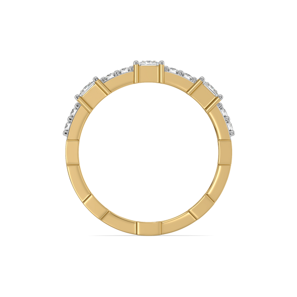 Lukson Princess Pathway Gold Lab Grown Diamond Ring Online