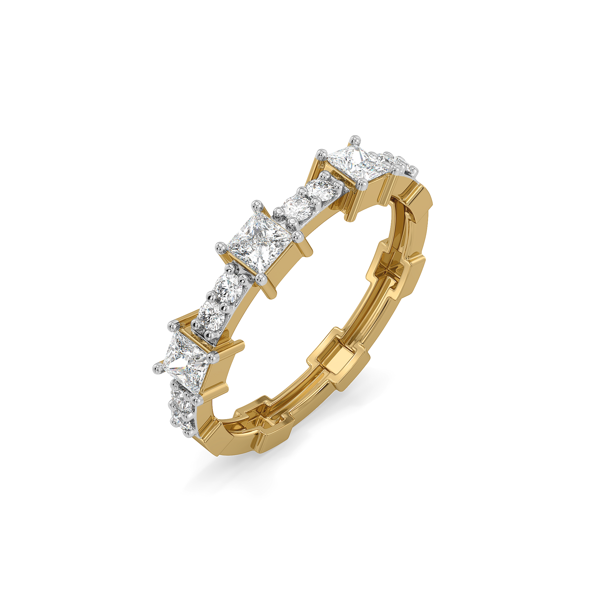 Princess Pathway - Pure Gold Lab Diamond Ring
