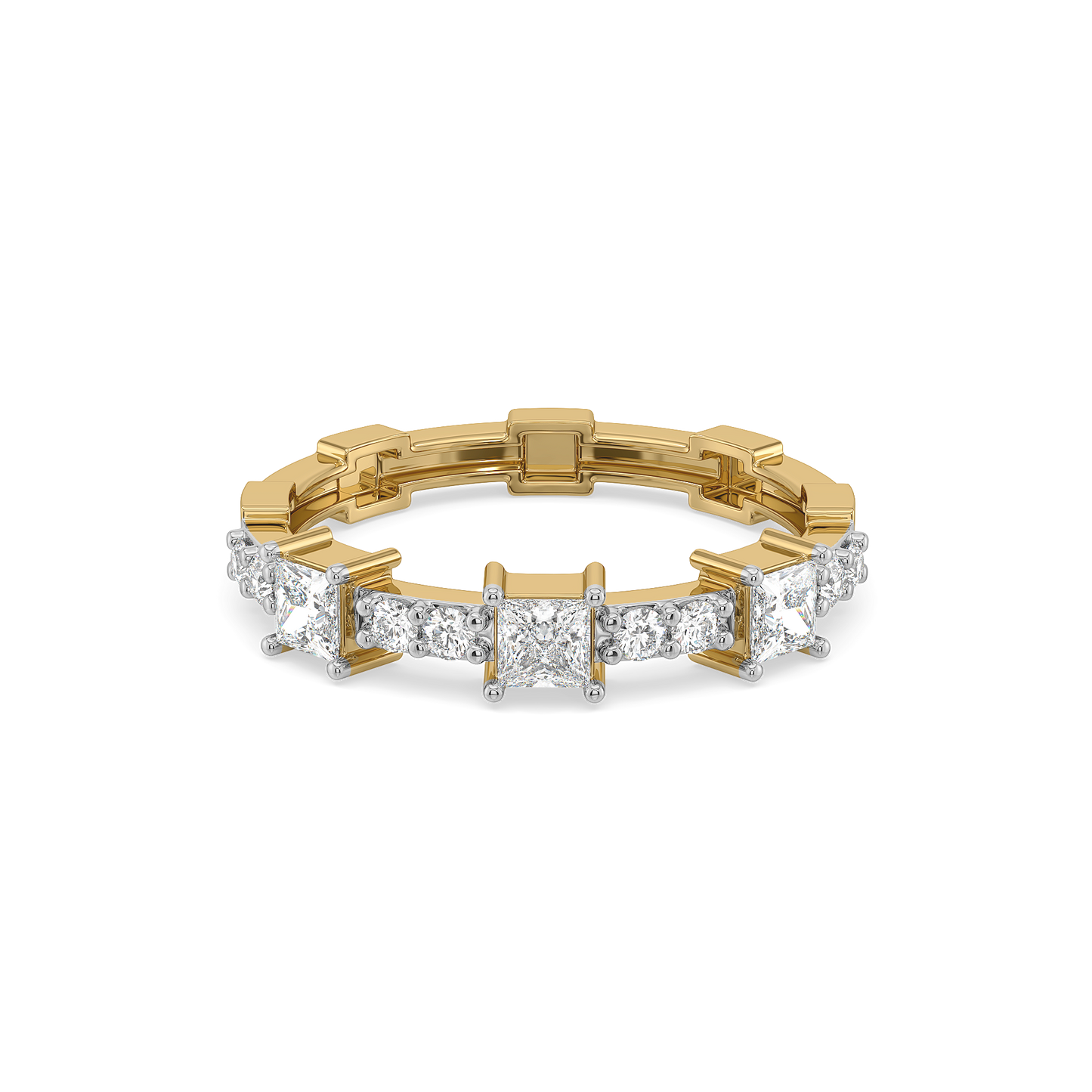 Princess Pathway - Pure Gold Lab Diamond Ring