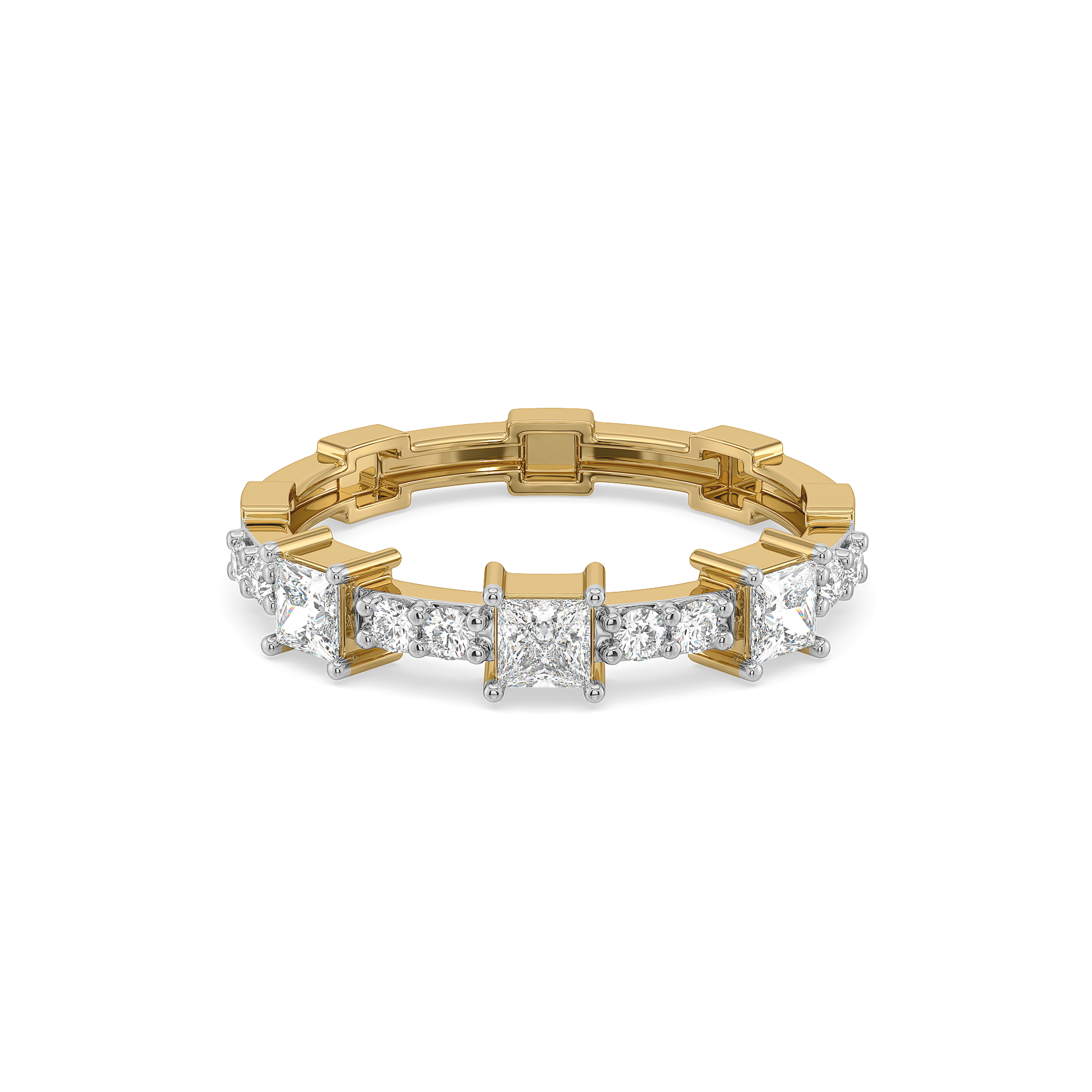 Princess Pathway - Pure Gold Lab Diamond Ring