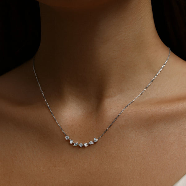 Lukson Cosmos 14K Gold Lab Grown Diamond Necklace